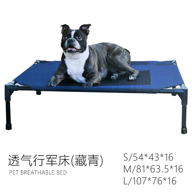 Moisture-proof Dog Pet Bed Size Medium-sized Mesh Breathable Removable and Washable Golden Wool Fence Camppanier chat - partest.com