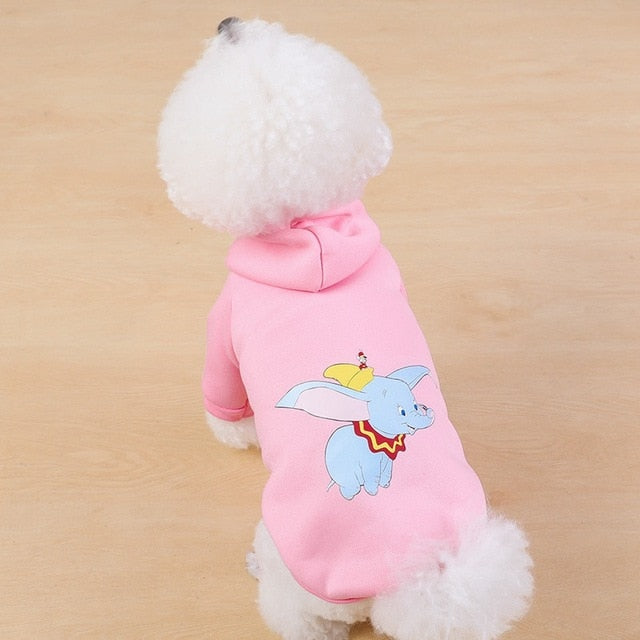 Cartoon Dog Hoodie Winter Pet Dog Clothes for Dogs Coat Jacket Cotton Ropa Perro Teddy Bulldog Clothing for Dogs Pets Clothing - partest.com
