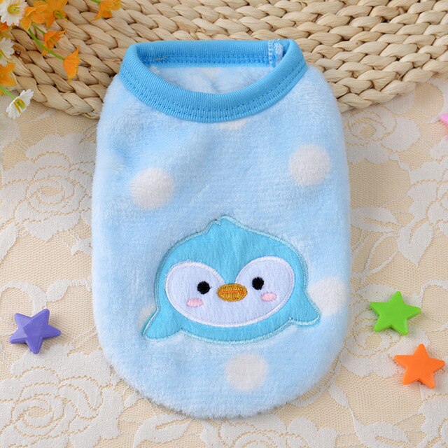 Winter Warm Cartoon Pet Clothes for Small Dogs Cats Soft Fleece Pets Dog Coat Jacket Puppy Clothing Outfits Chihuahua Costume - partest.com