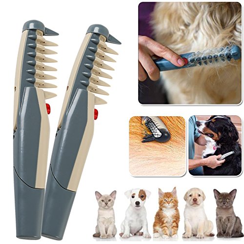 Electric Pet Dog Grooming Comb for Cat Hair Trimmer Remove Mats Tangles Tool Supplies - partest.com