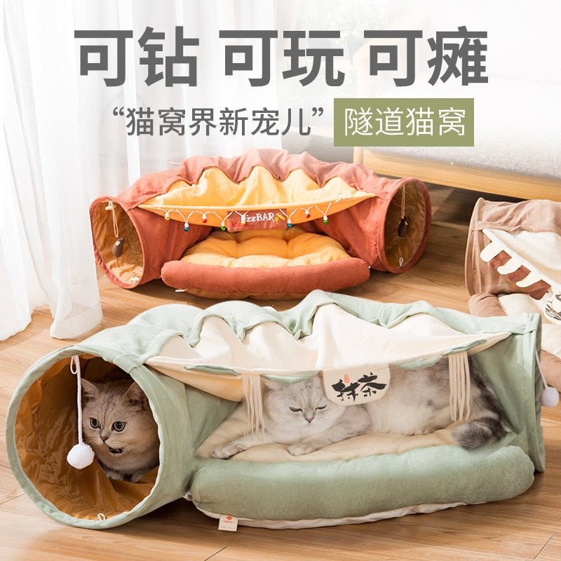 Pet Cat Tent Home Small Dog Kennel Cooling Mat Breeding Play House Delivery Room For Pets Summer Sleeping Bed - partest.com