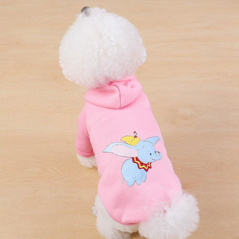 Cartoon Dog Hoodie Winter Pet Dog Clothes for Dogs Coat Jacket Cotton Ropa Perro Teddy Bulldog Clothing for Dogs Pets Clothing - partest.com