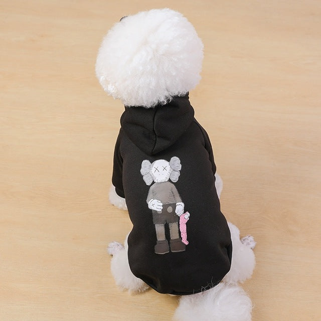 Cartoon Dog Hoodie Winter Pet Dog Clothes for Dogs Coat Jacket Cotton Ropa Perro Teddy Bulldog Clothing for Dogs Pets Clothing - partest.com