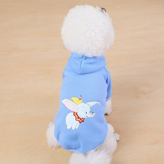 Cartoon Dog Hoodie Winter Pet Dog Clothes for Dogs Coat Jacket Cotton Ropa Perro Teddy Bulldog Clothing for Dogs Pets Clothing - partest.com