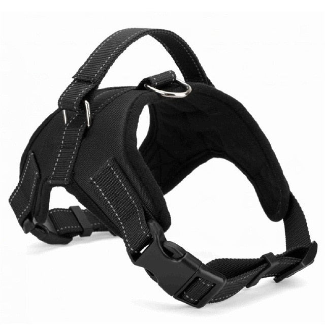 Nylon Heavy Duty Dog Pet Harness Collar Adjustable Padded Extra Big Large Medium Small Dog Harnesses vest Husky Dogs Supplies - partest.com