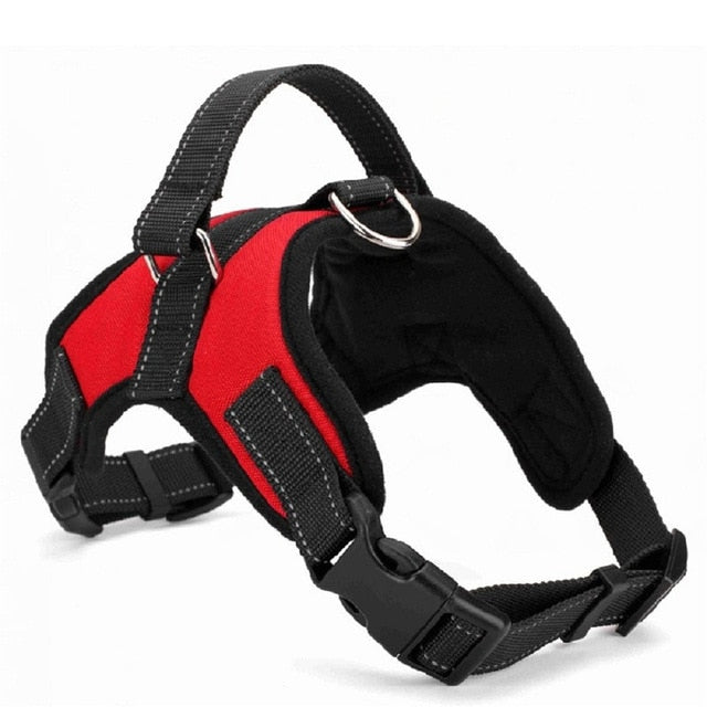 Nylon Heavy Duty Dog Pet Harness Collar Adjustable Padded Extra Big Large Medium Small Dog Harnesses vest Husky Dogs Supplies - partest.com