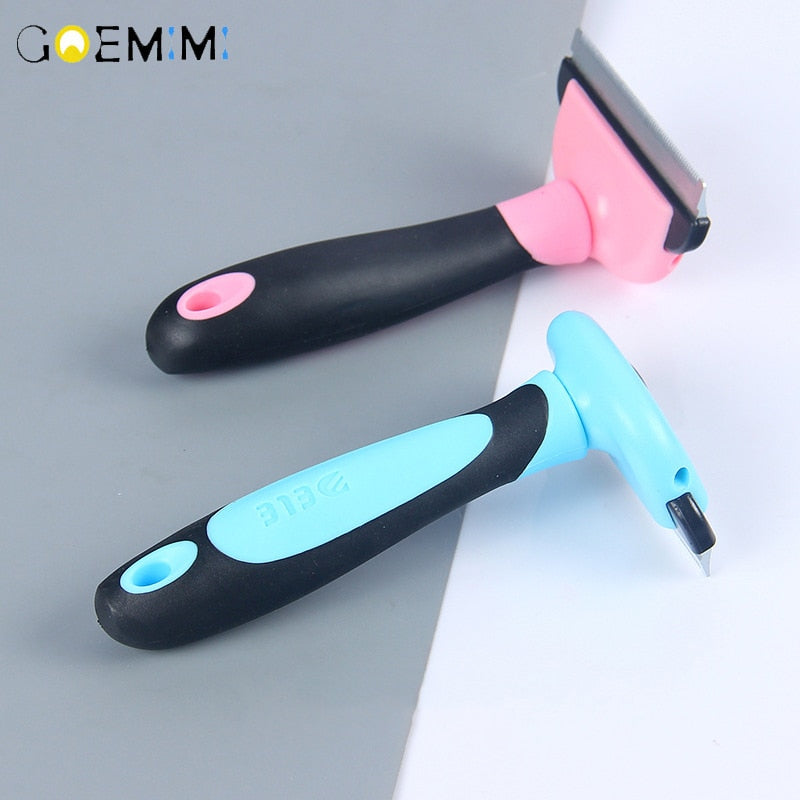 Pet Dog Cat Hair Removal Brush Comb Pet Grooming Tools Cini Furmines Hair Shedding Trimmer a comb for dogs - partest.com