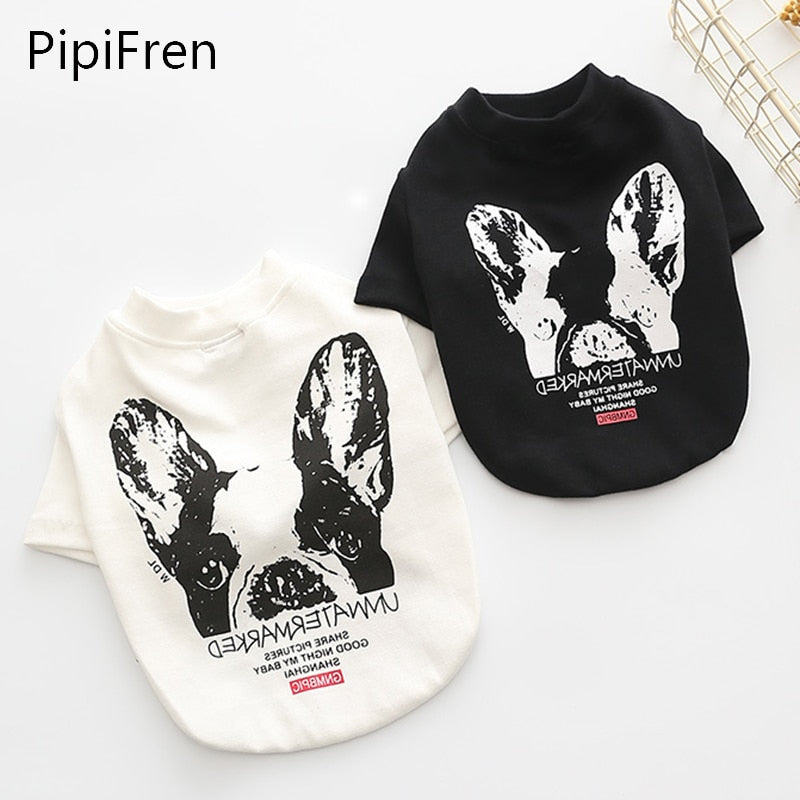 PipiFren Summer Small Dog Shirts In Pets Clothes Chihuahua French Bulldog Costume Dog T-shirt Cats Roupa cachorro Ropa perro - partest.com