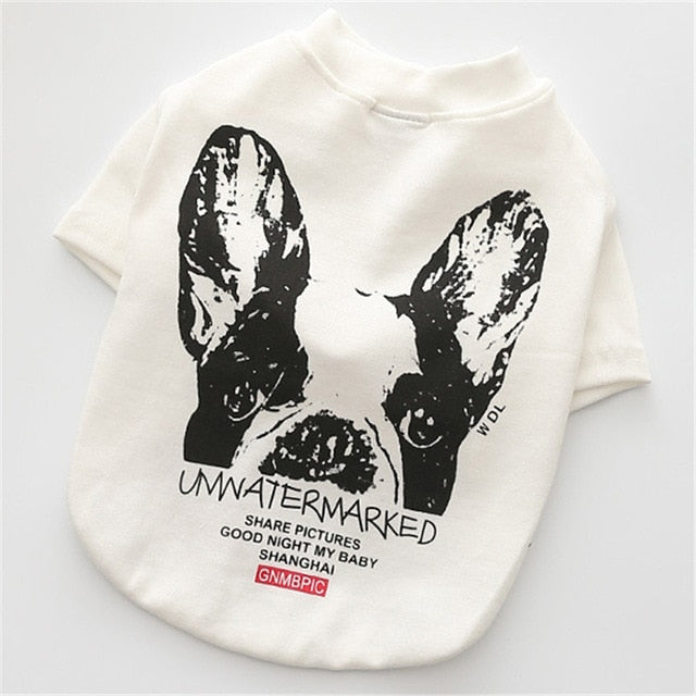 PipiFren Summer Small Dog Shirts In Pets Clothes Chihuahua French Bulldog Costume Dog T-shirt Cats Roupa cachorro Ropa perro - partest.com